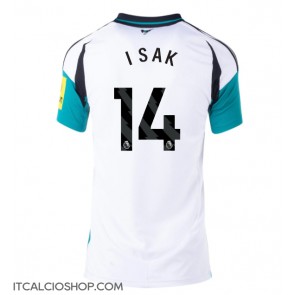 Newcastle United Alexander Isak #14 Seconda Maglia Femmina 2024-25 Manica Corta